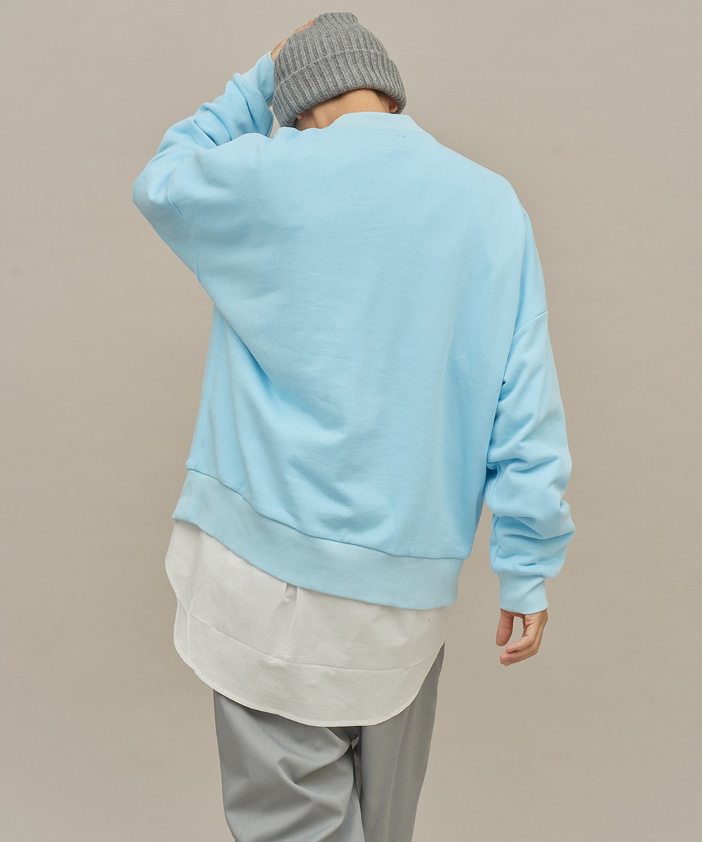 手寫風刺繡大學Tee