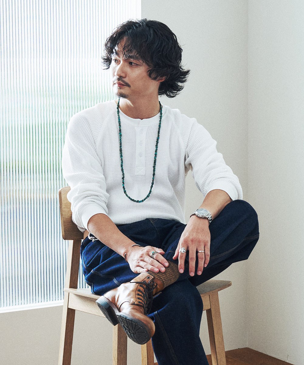 HERO華夫格亨利領長袖上衣