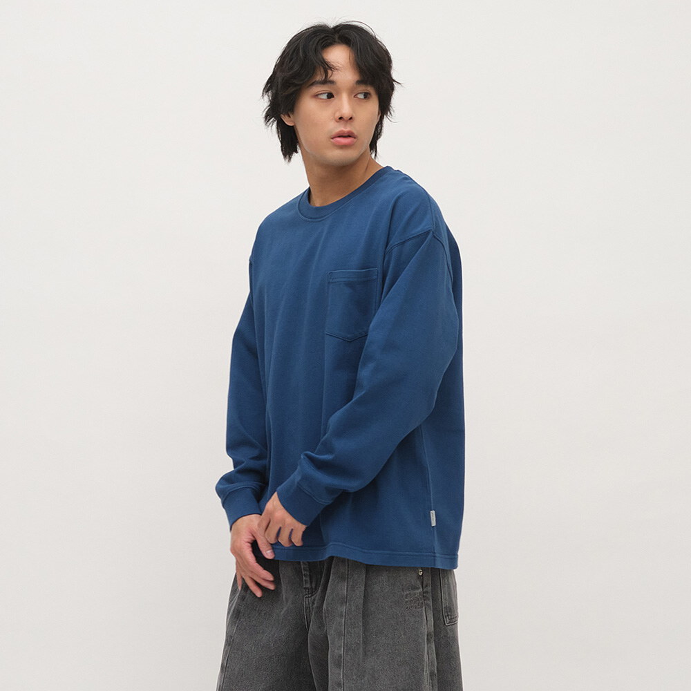 重磅修身秋冬長袖Tee