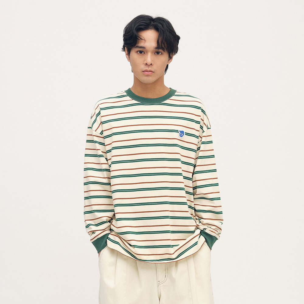 小P社長條紋長袖TEE