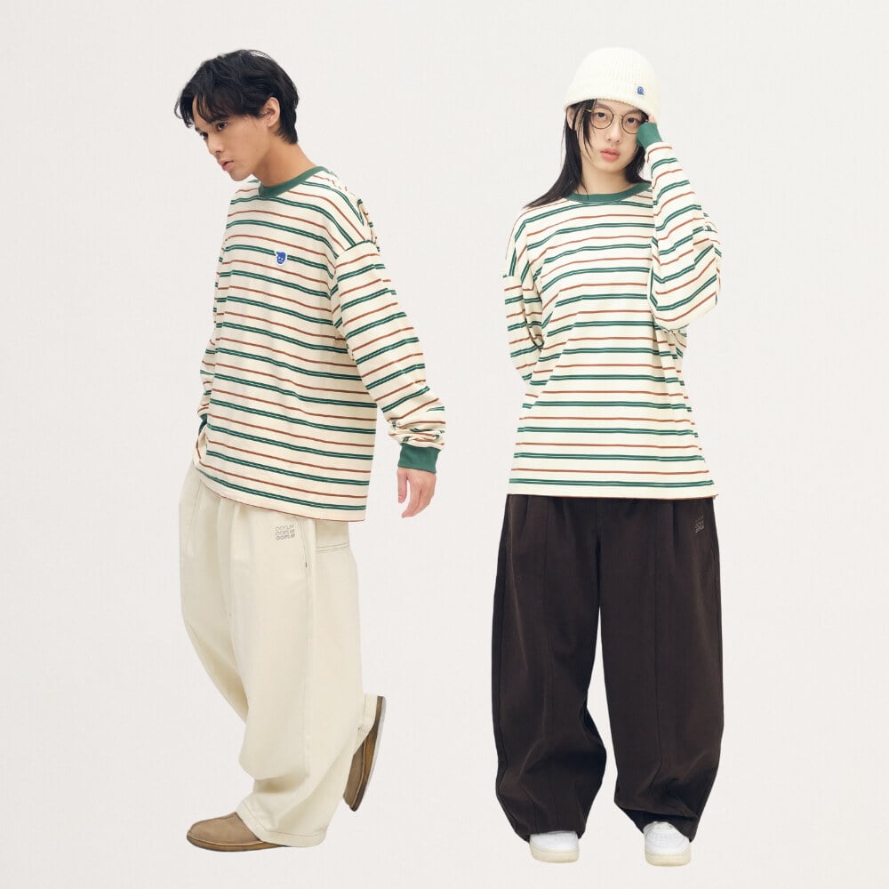 小P社長條紋長袖TEE