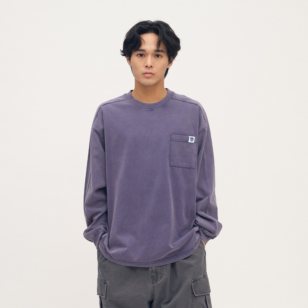 小P社長水洗長袖TEE