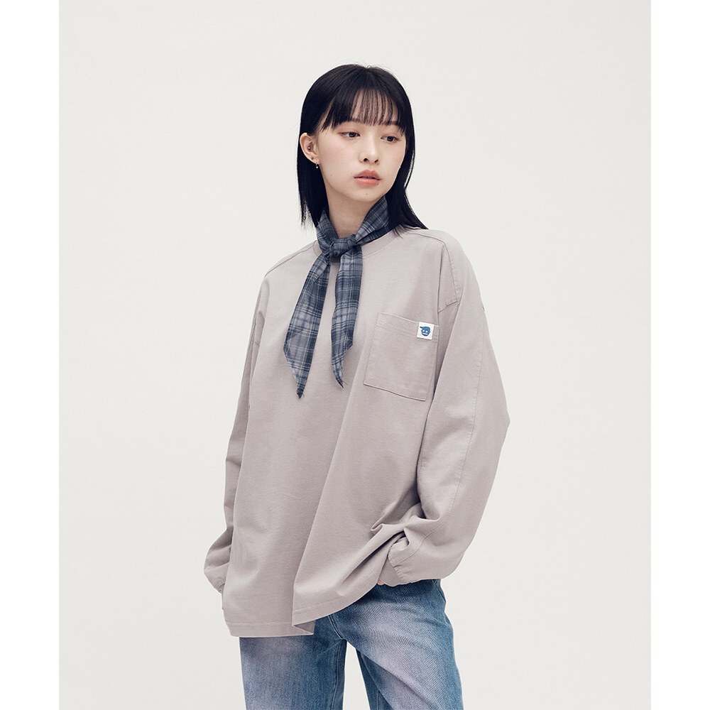 小P社長水洗長袖TEE