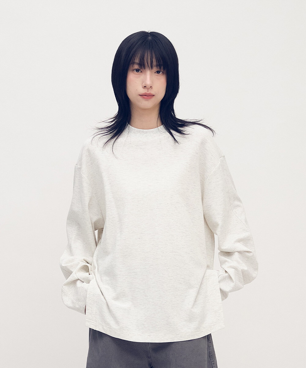 Timelly 側開衩細節長袖上衣