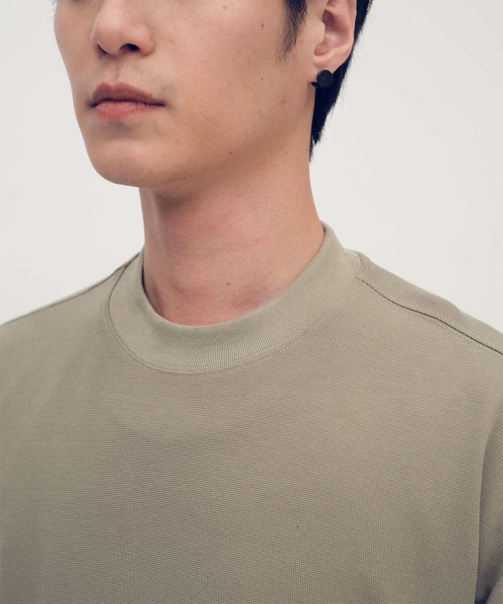 Timelly 側開衩細節長袖上衣