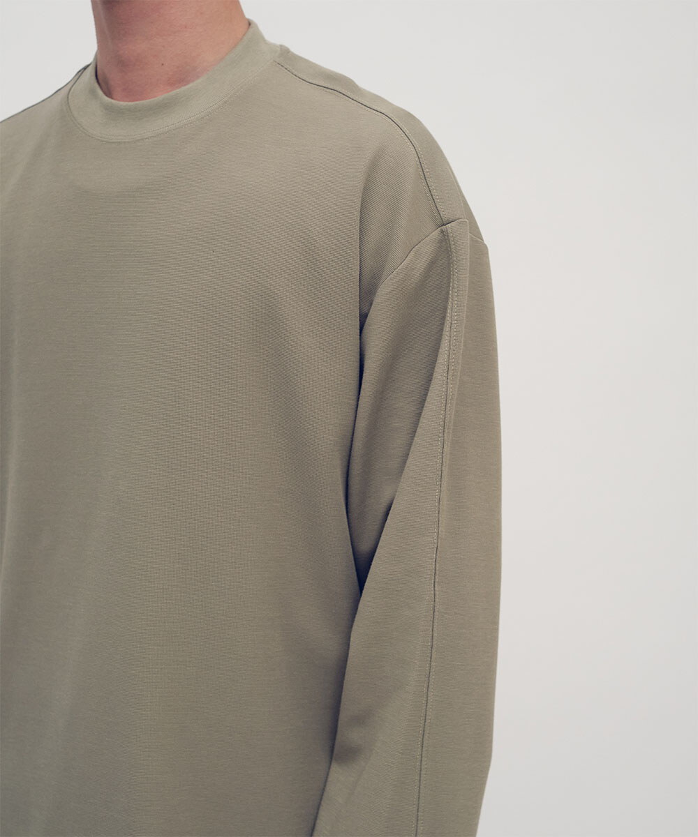 Timelly 側開衩細節長袖上衣