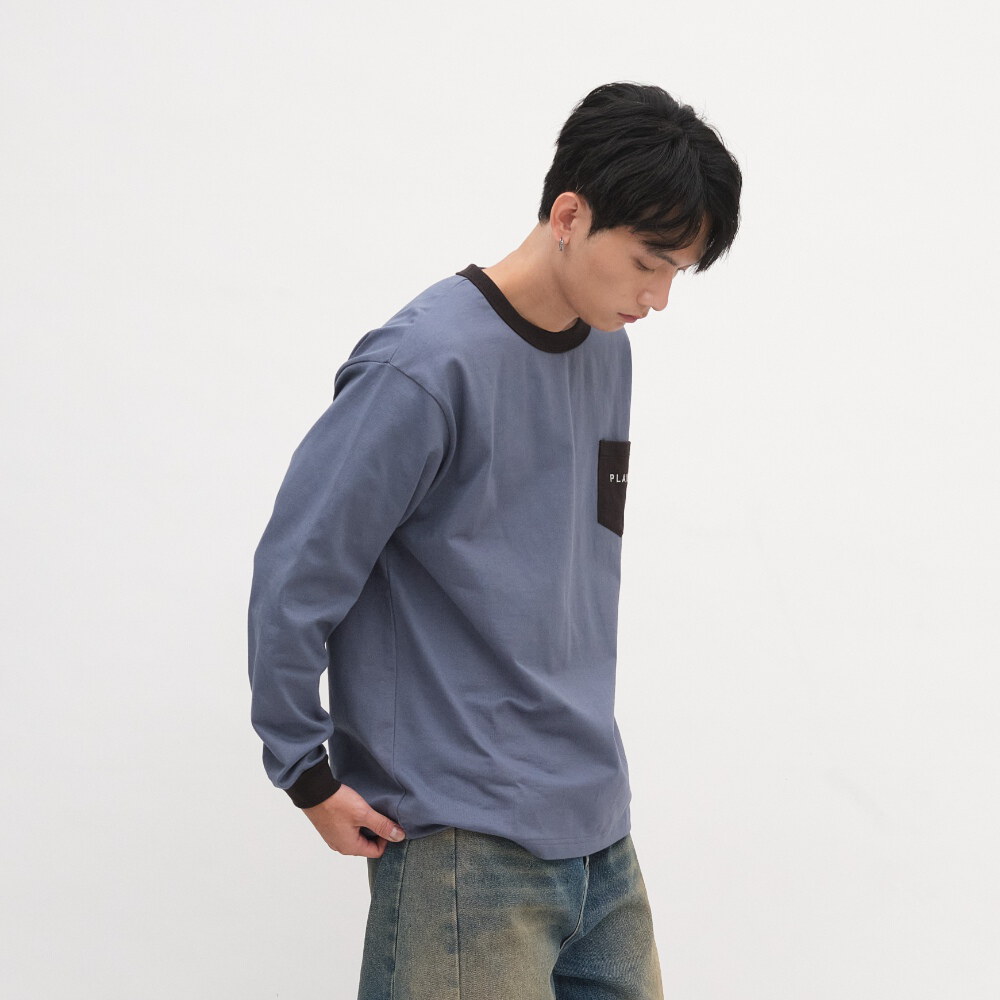 PLAIN口袋長TEE