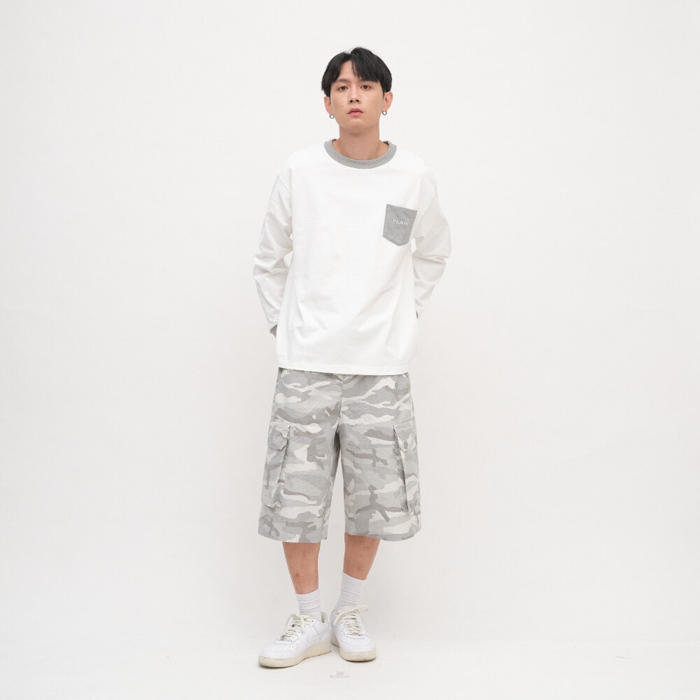 PLAIN口袋長TEE
