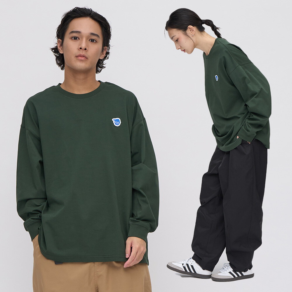 小P社長logo多色長袖TEE