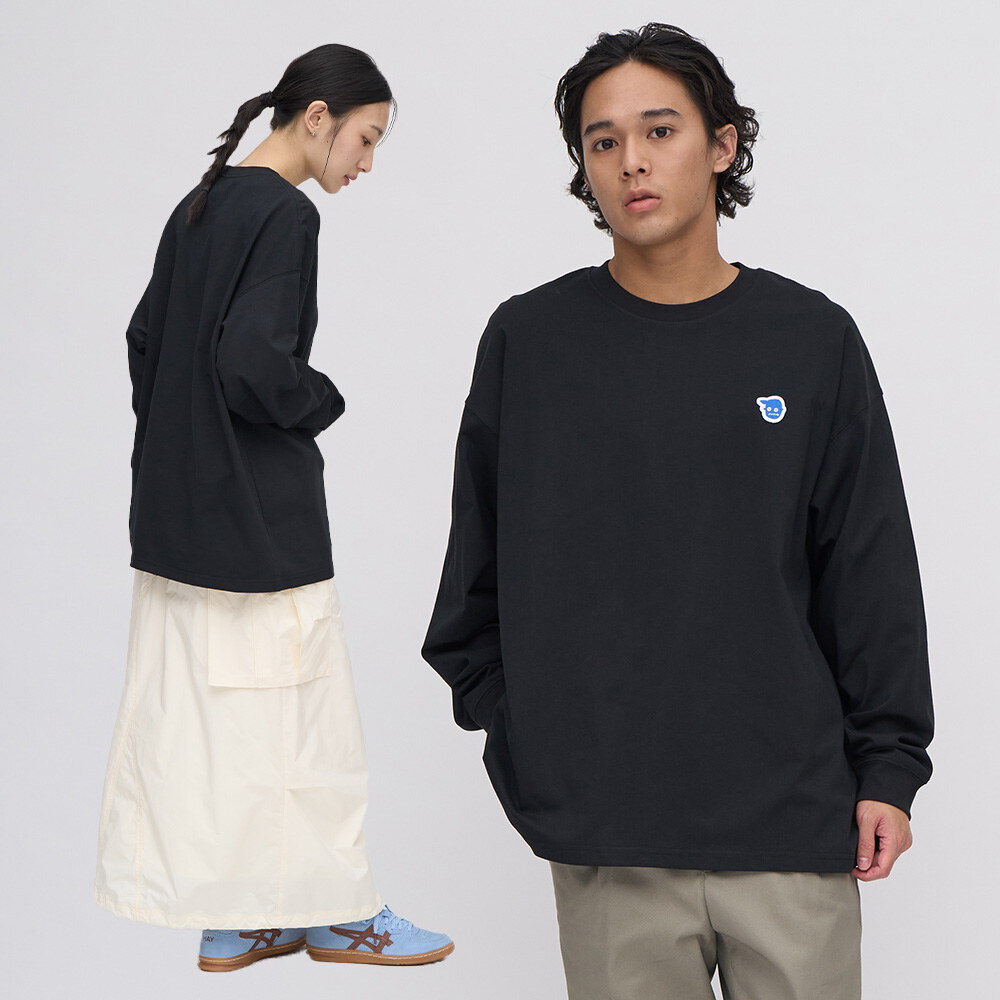 小P社長logo多色長袖TEE