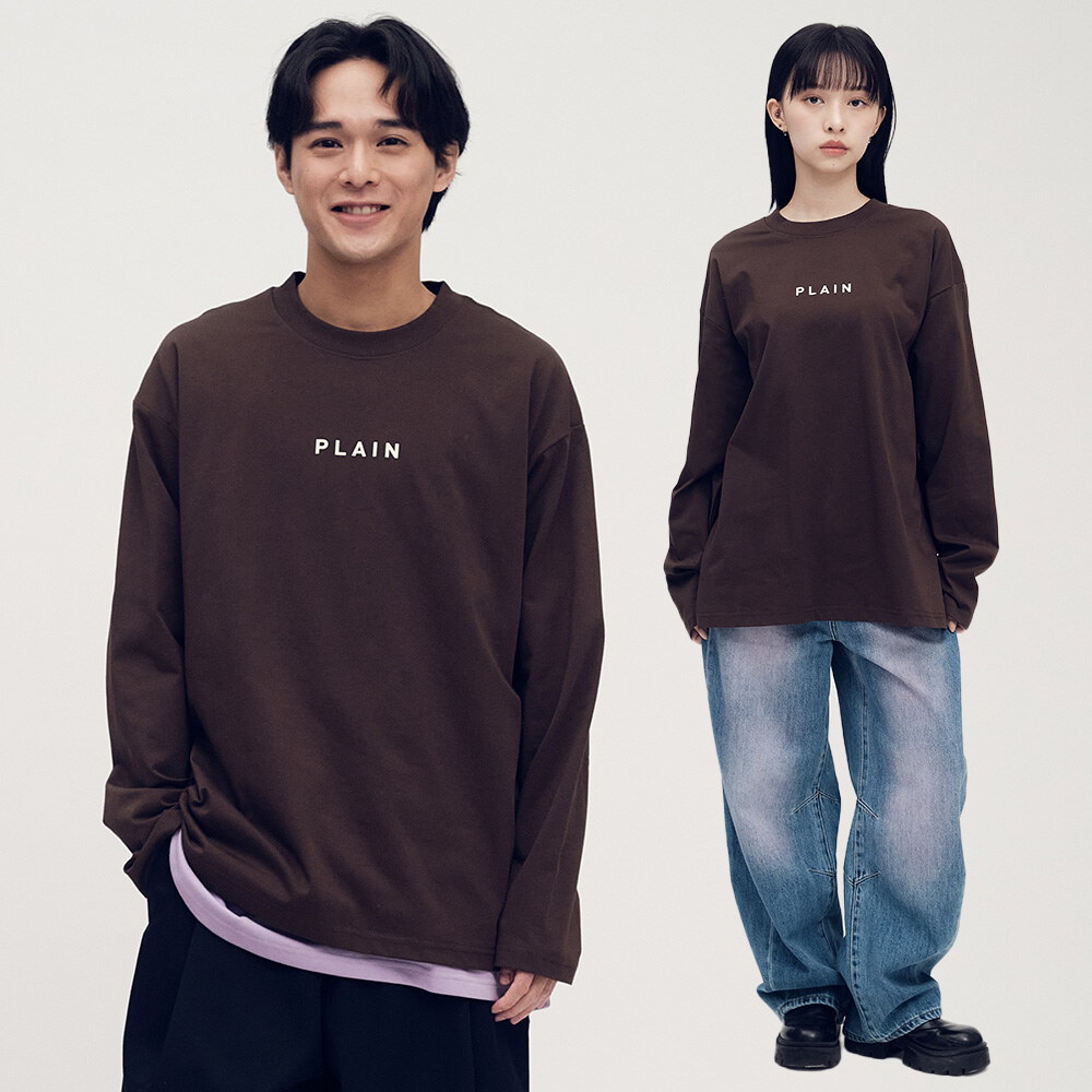 PLAIN 多色logo長TEE
