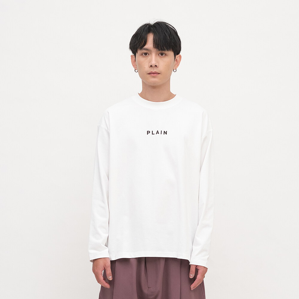 PLAIN Logo秋冬長袖TEE