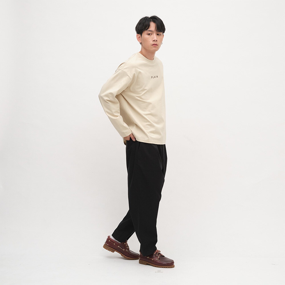 PLAIN 多色logo長TEE