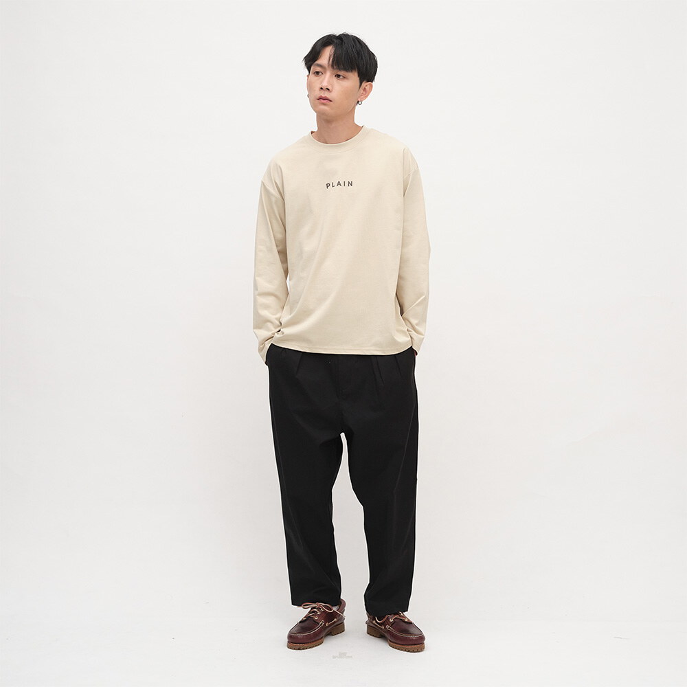 PLAIN 多色logo長TEE