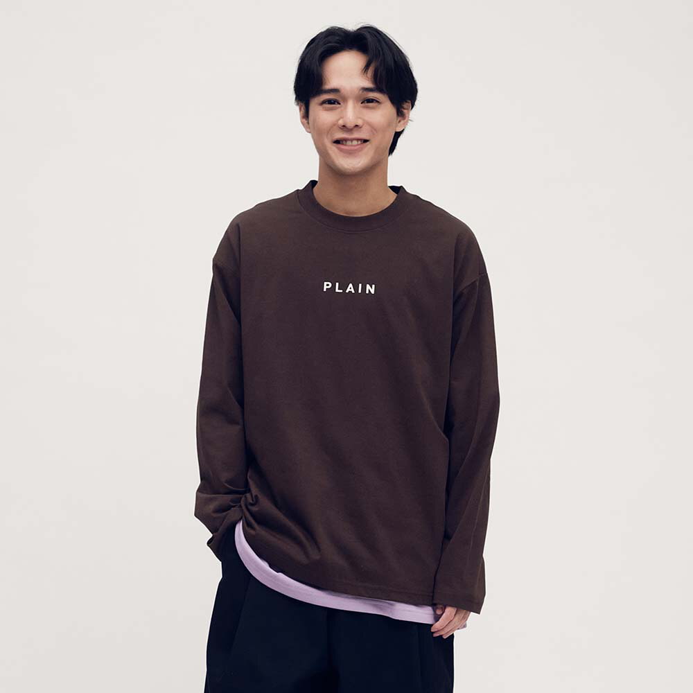 PLAIN 多色logo長TEE