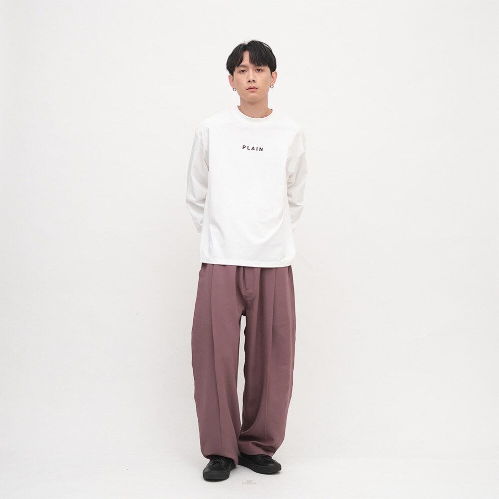 PLAIN Logo秋冬長袖TEE