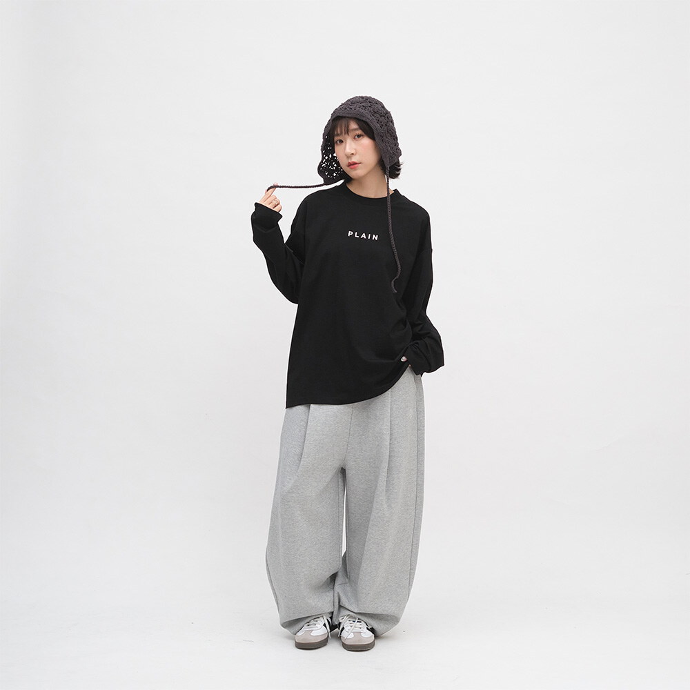 PLAIN Logo秋冬長袖TEE