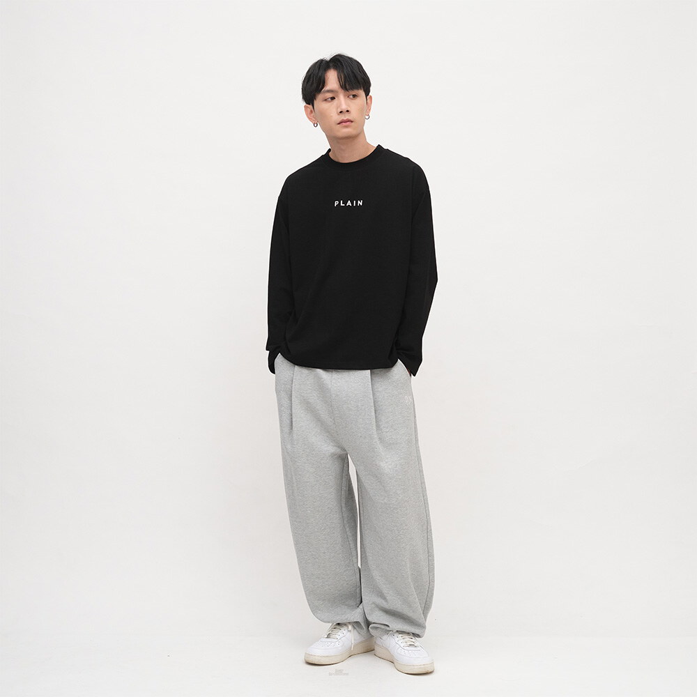 PLAIN Logo秋冬長袖TEE