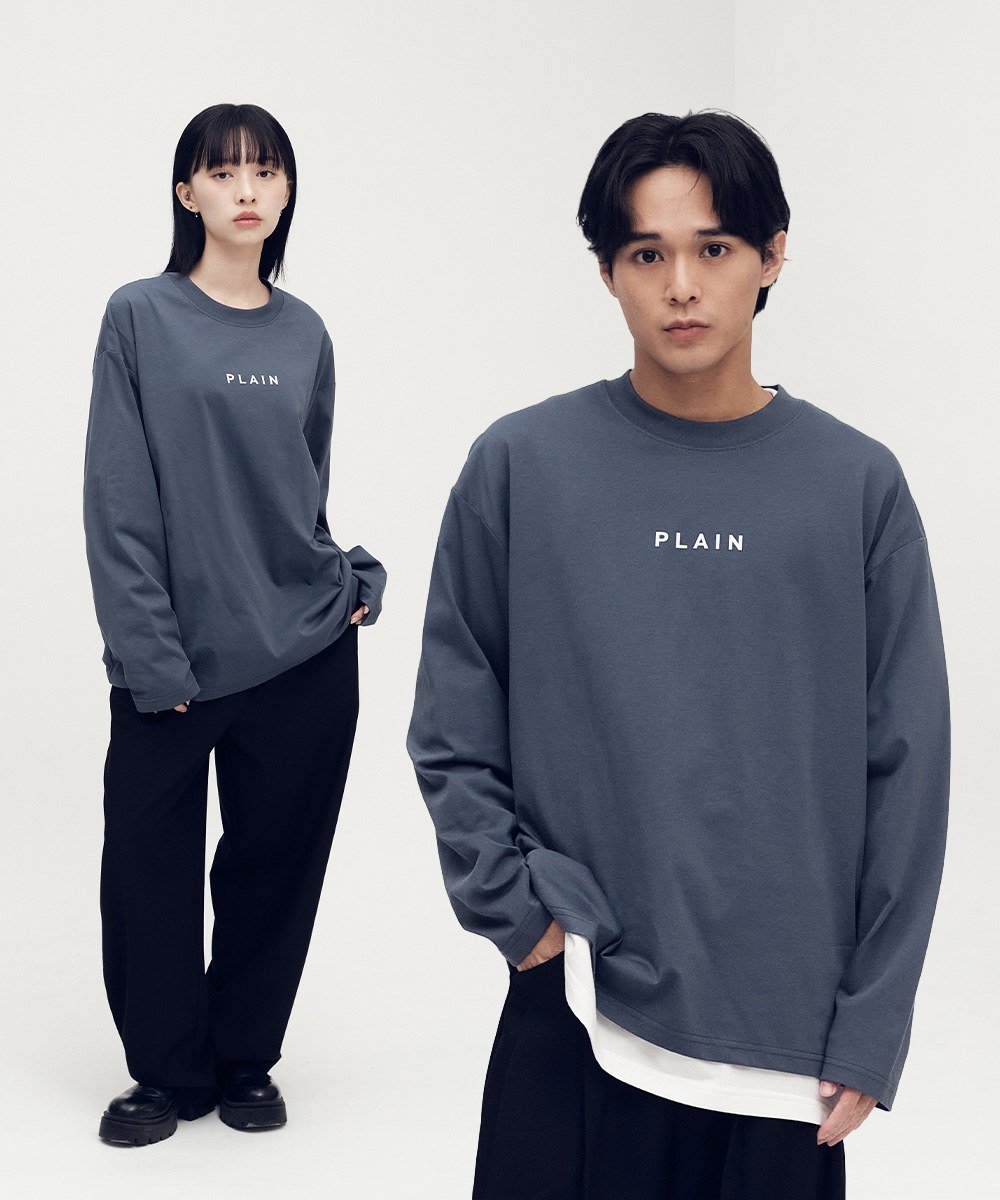 PLAIN 多色logo長TEE