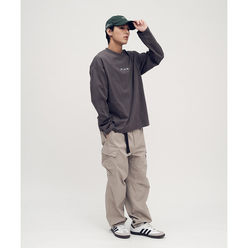 PLAIN 多色logo長TEE