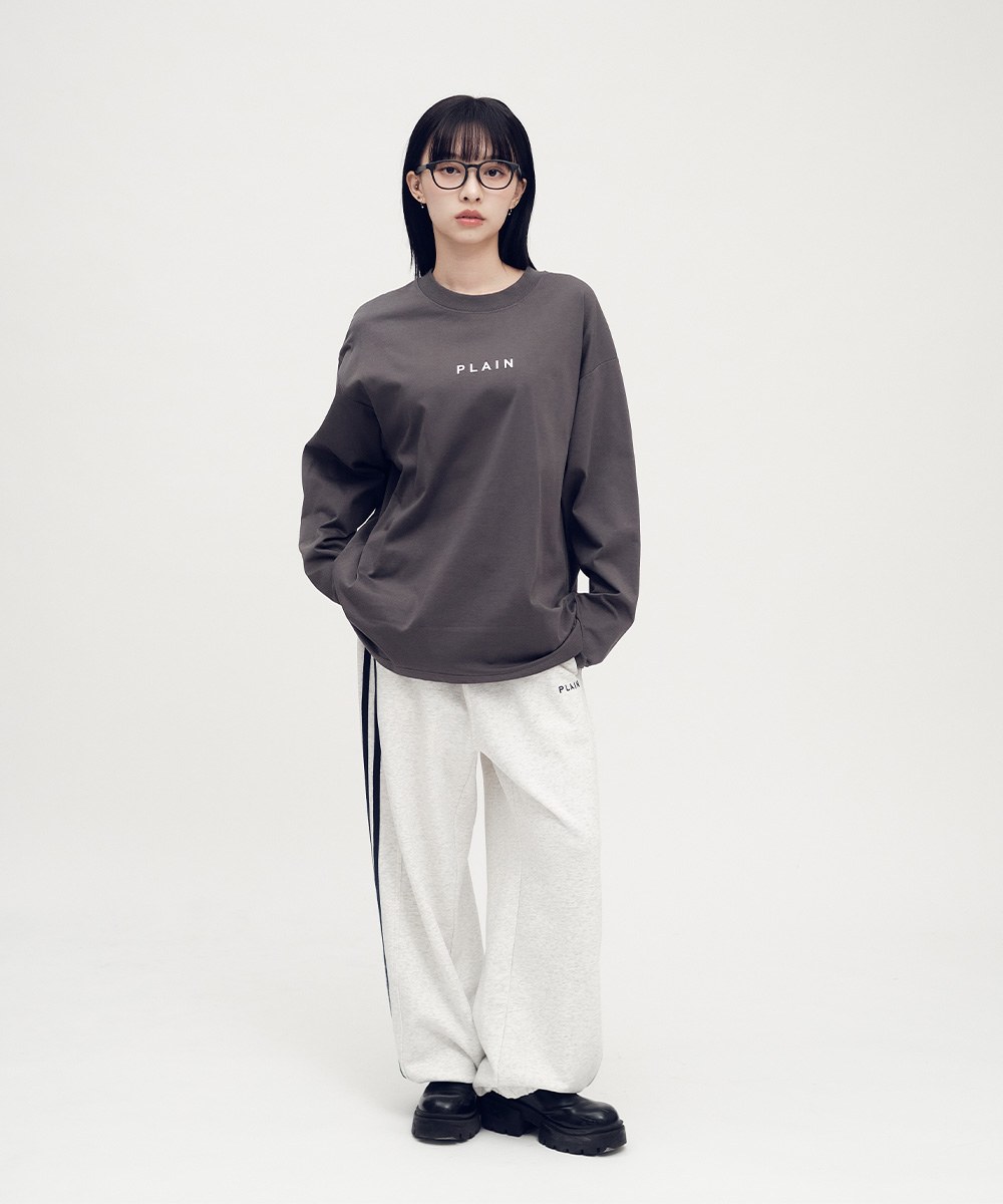 PLAIN 多色logo長TEE