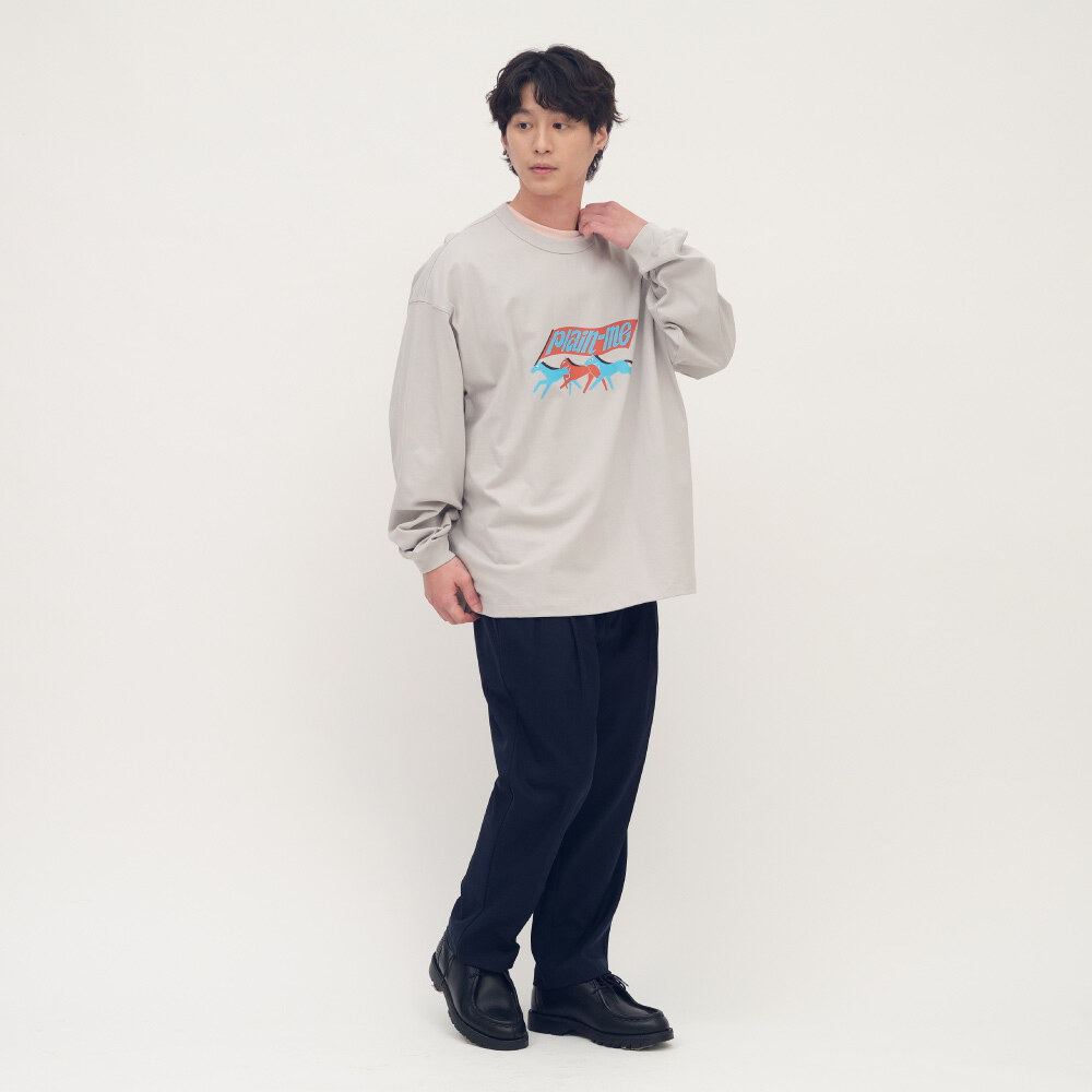 馬到成功長袖圖TEE