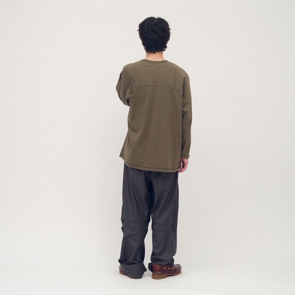 clip by clip 水洗印刷口袋TEE