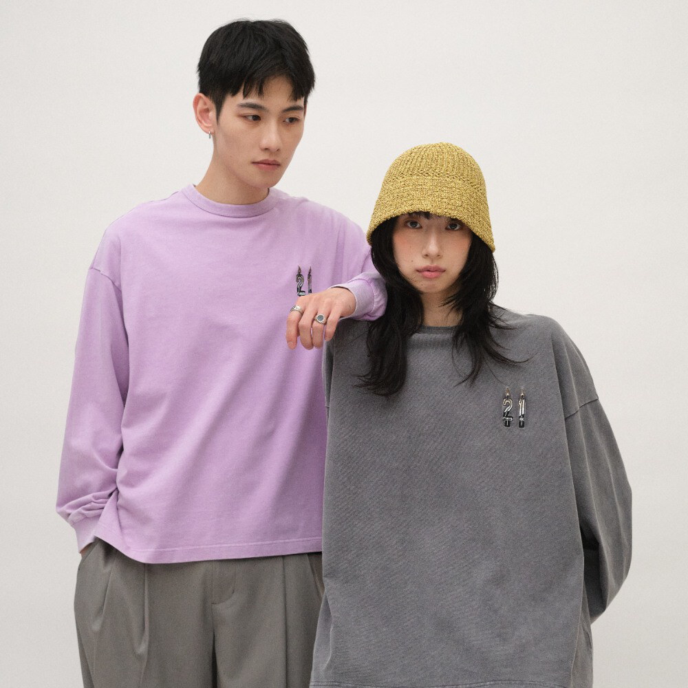 搭配美好股份有限公司水洗長袖TEE