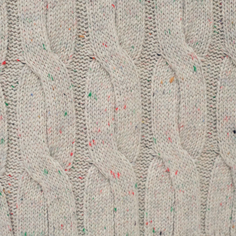 clip by clip 拉鍊麻花針織外套