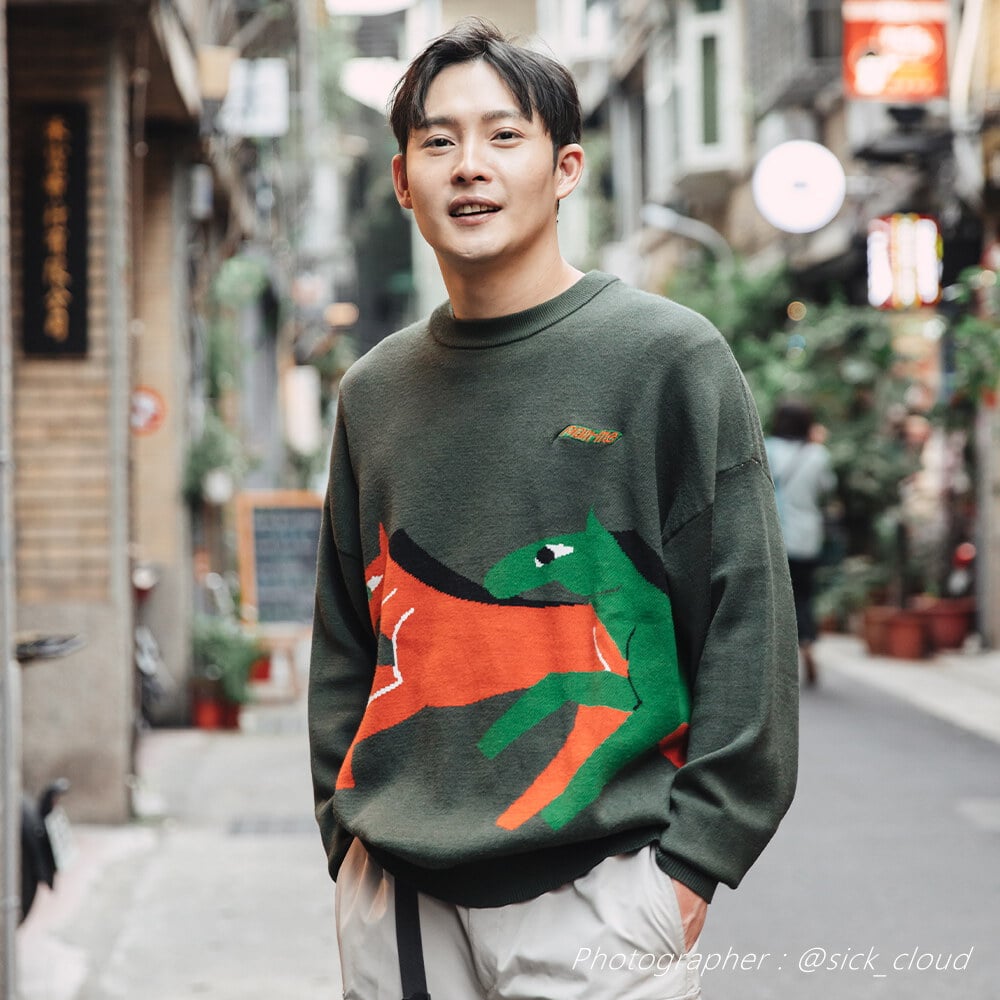 馬到成功針織毛衣