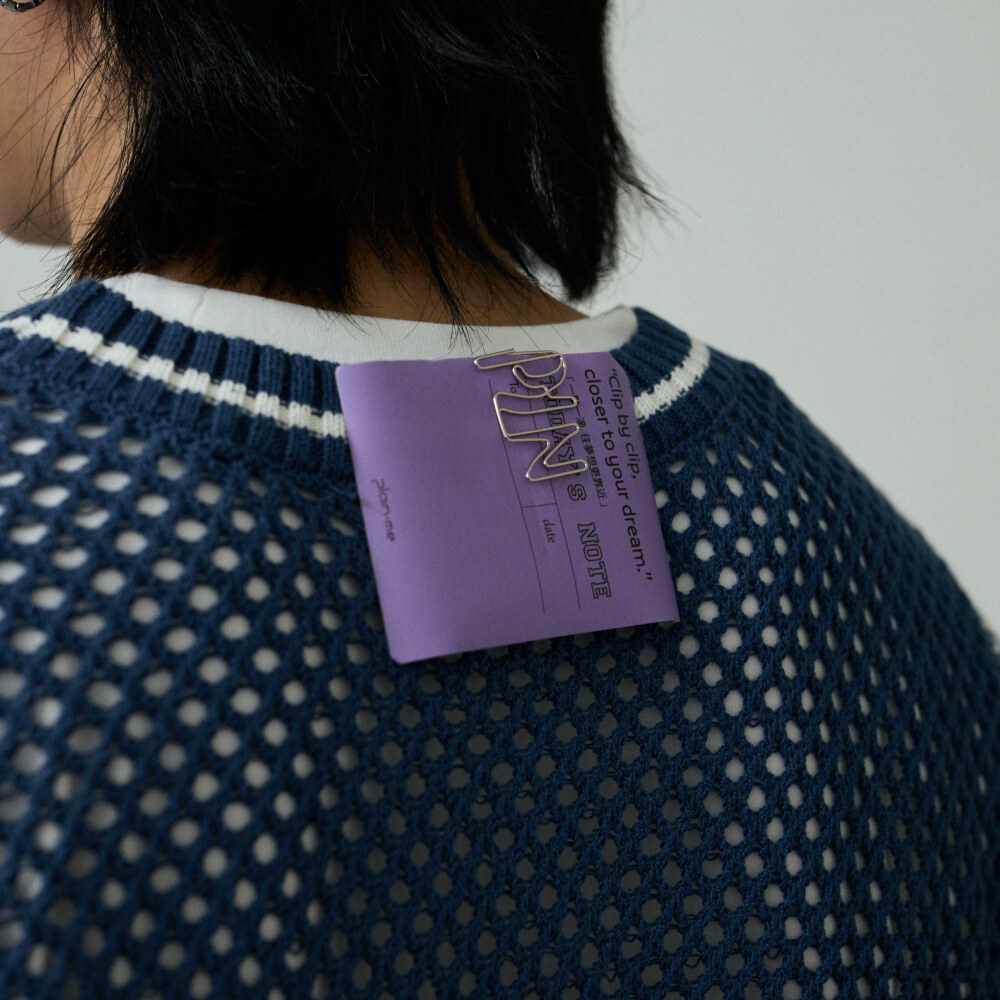 clip by clip 蜂巢氣泡針織背心