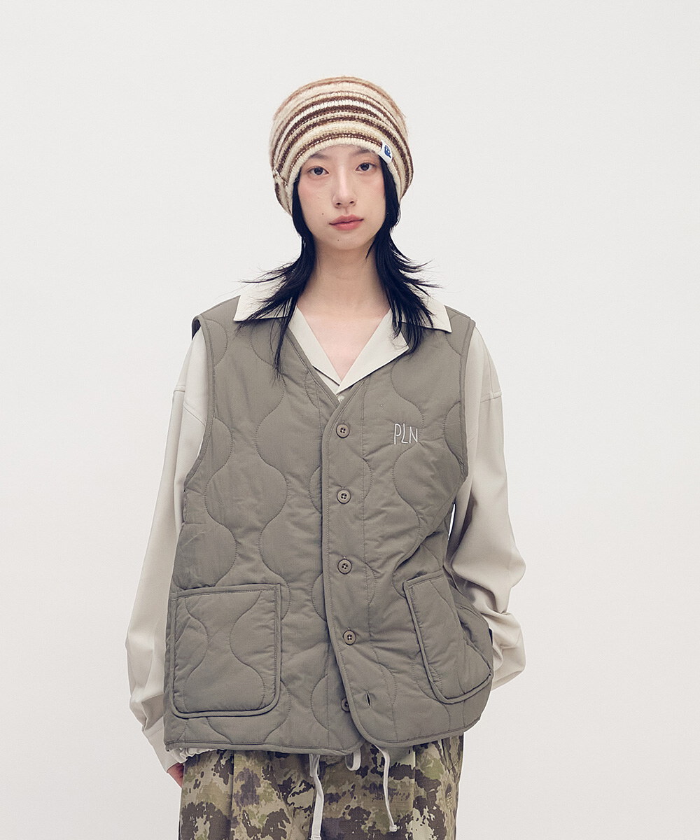 刺繡logo絎縫內膽背心