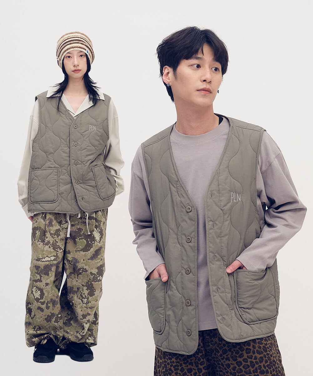 刺繡logo絎縫內膽背心