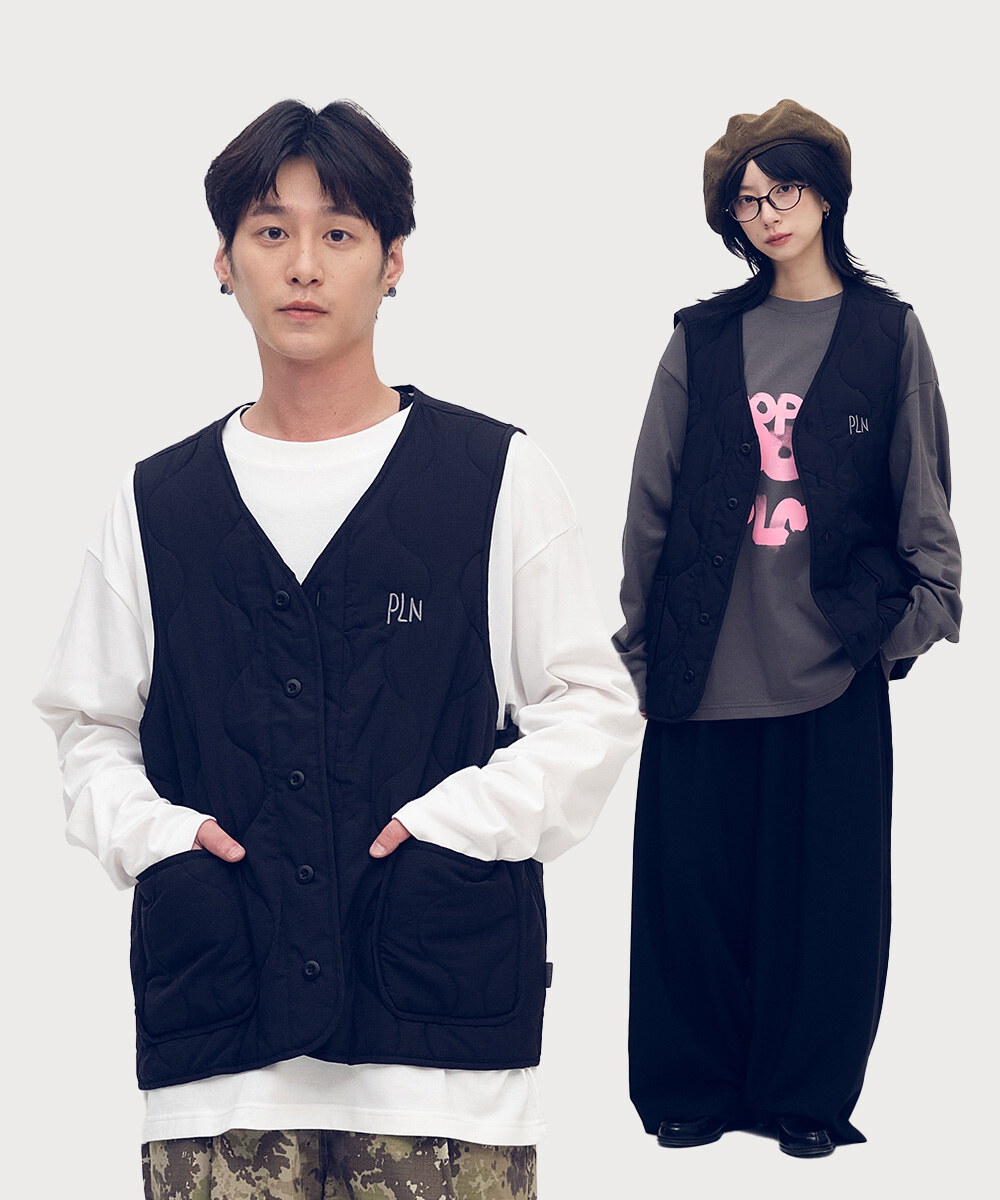 刺繡logo絎縫內膽背心