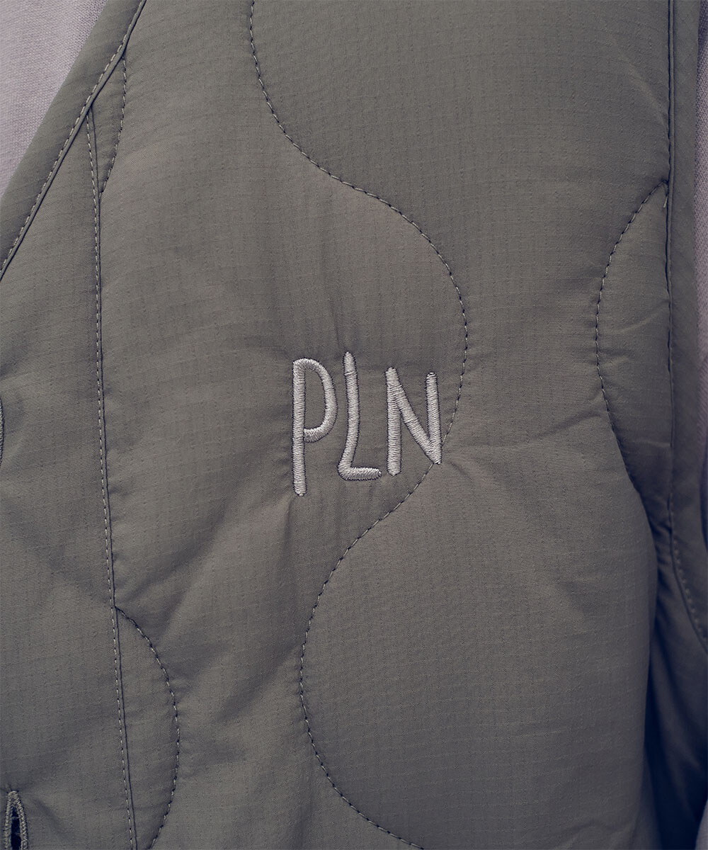 刺繡logo絎縫內膽背心