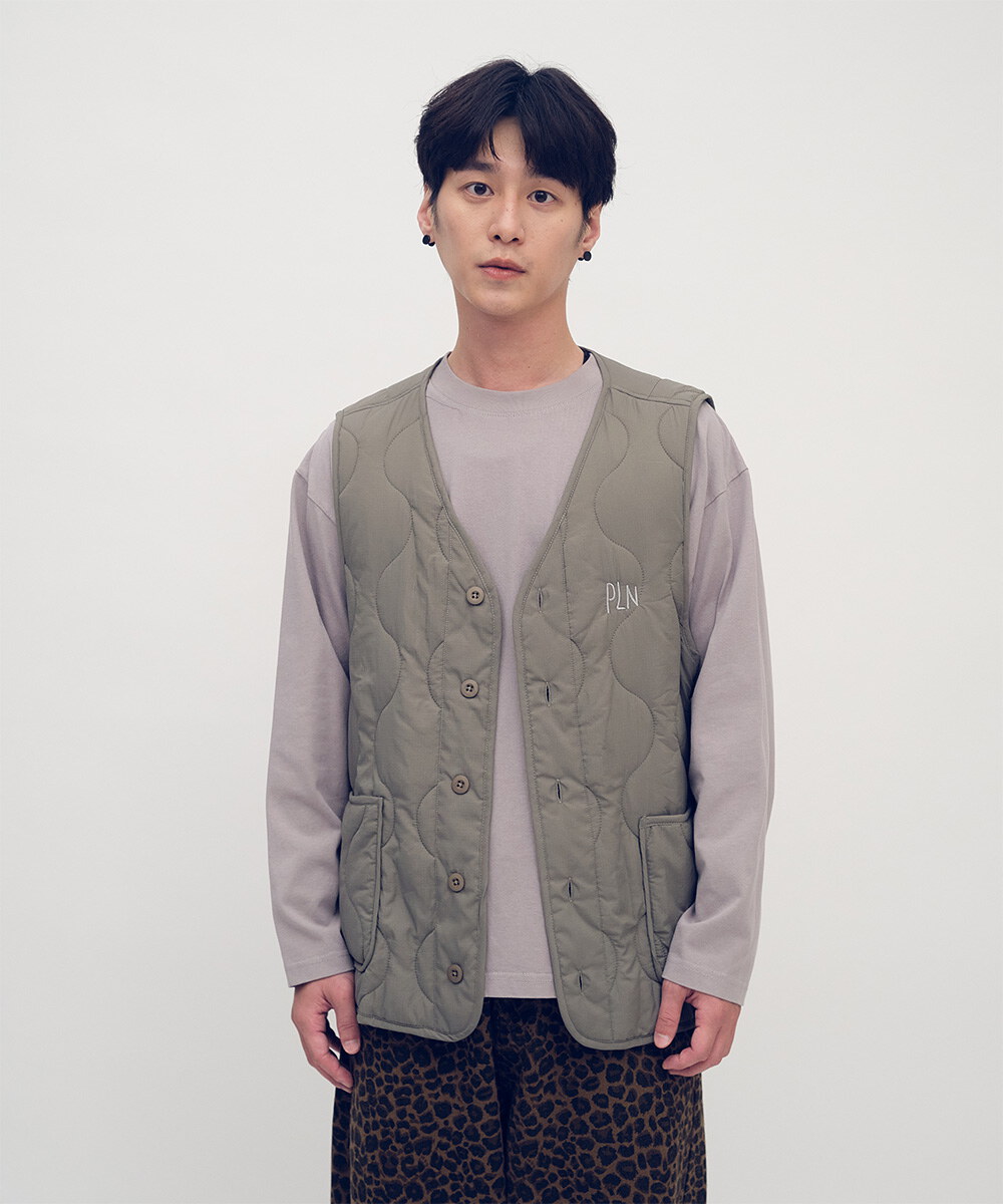 刺繡logo絎縫內膽背心