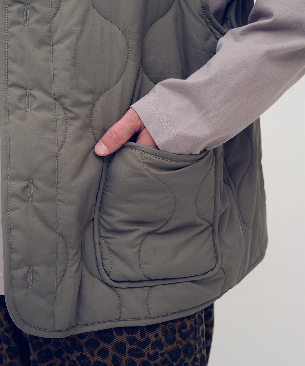 刺繡logo絎縫內膽背心