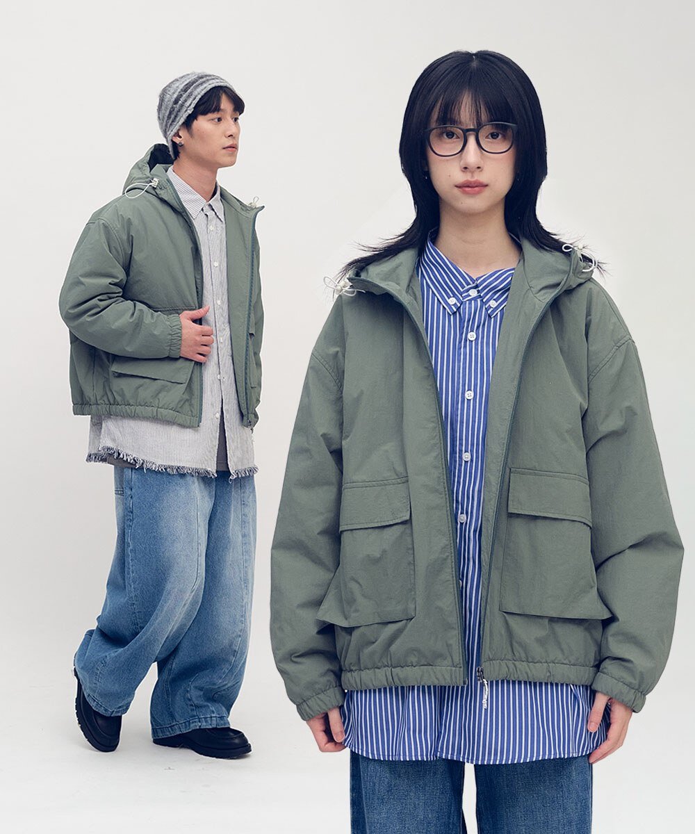 YOBI抗撕裂鋪棉連帽外套