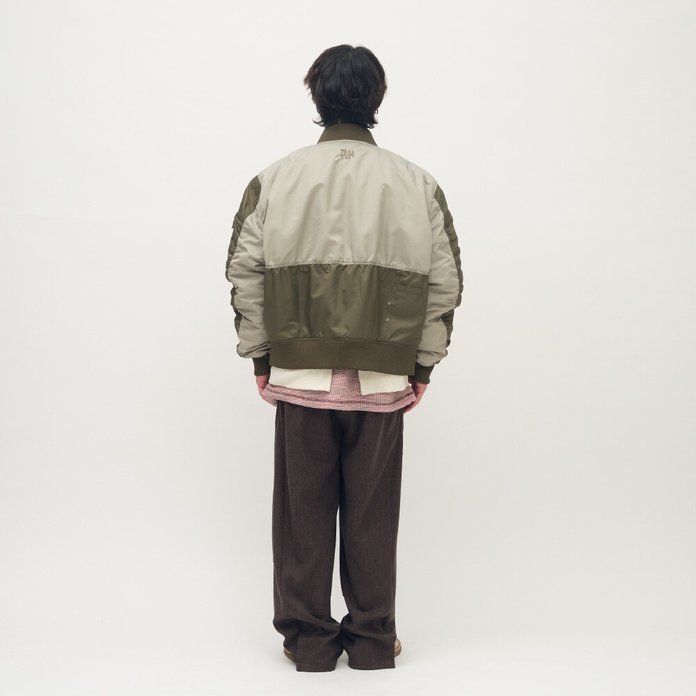 clip by clip 拼接MA-1夾克外套