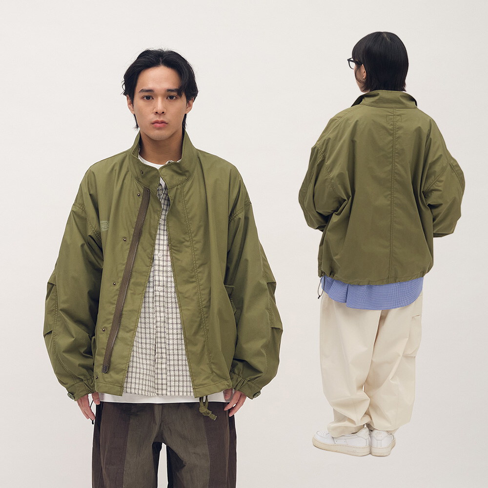 薄款短版軍風外套