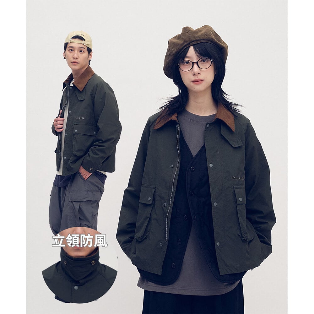 抗撕裂多口袋短版狩獵外套