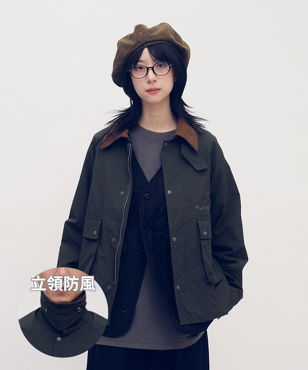 抗撕裂多口袋短版狩獵外套