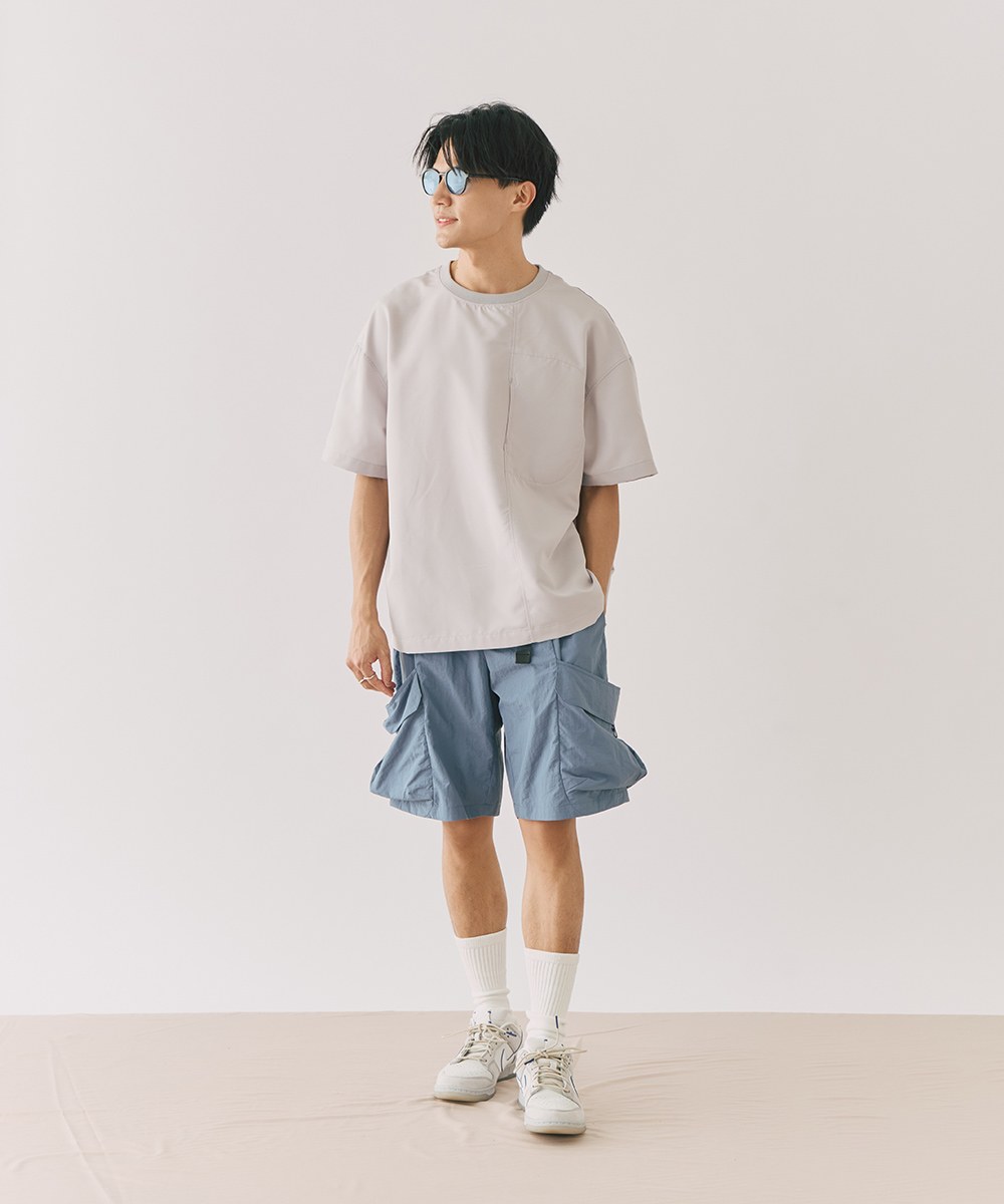 防潑水立體口袋短褲