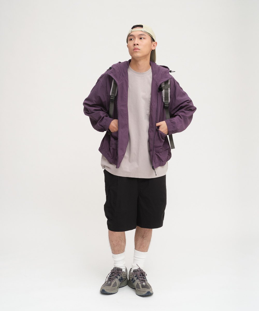 水洗棉質腰帶繭型短褲