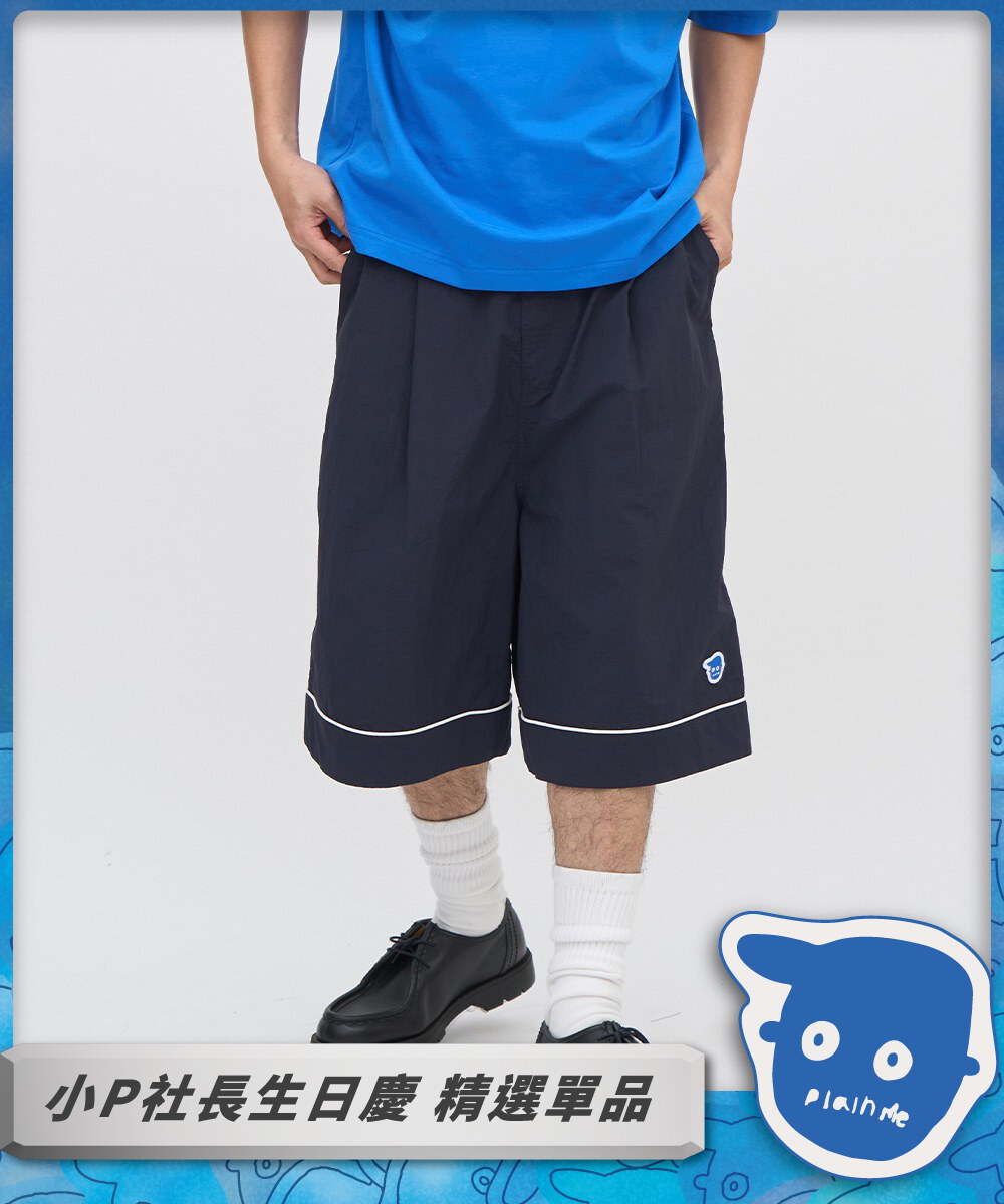 小P觀賽棒球七分短褲