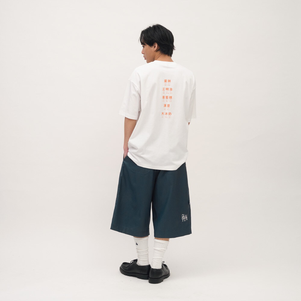 clip by clip 西料打褶七分寬褲