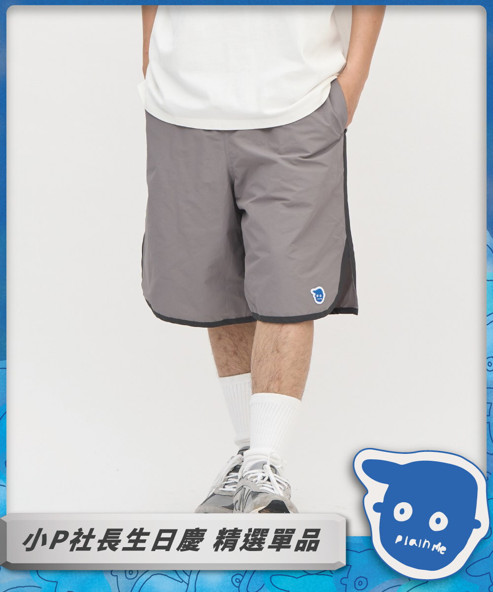 小P社長滾邊開衩短褲