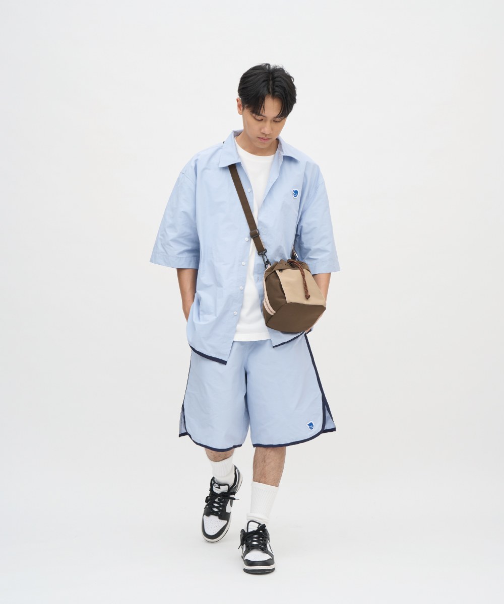 小P社長滾邊開衩短褲