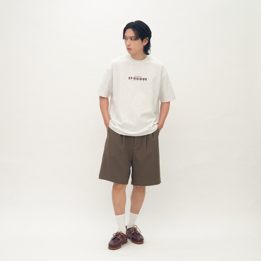 PLAIN刺繡EASY短褲