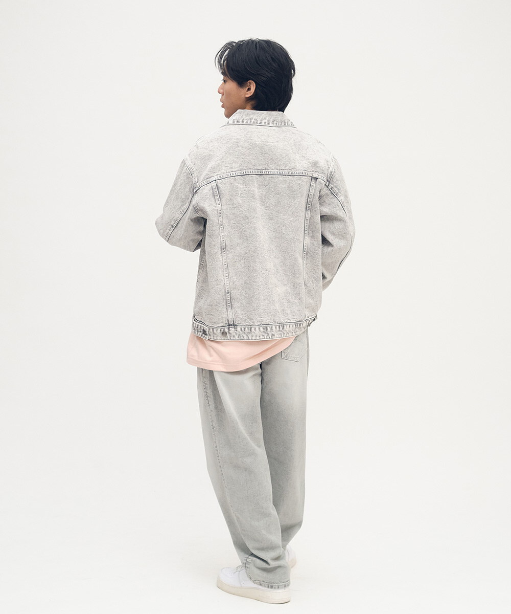 HERO丹寧修身直筒長褲